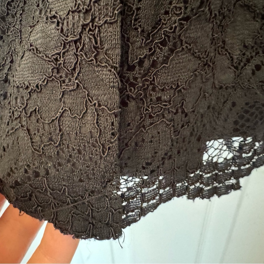 Banana Republic Black Lace Sheath Dress Size 0 Elegant Cocktail Party Classic - Picture 6 of 6